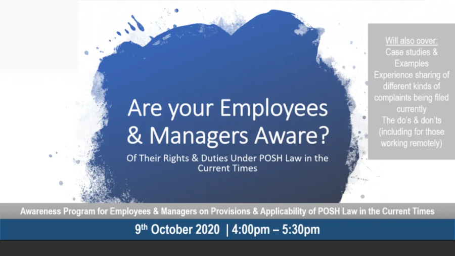 9 Oct 2020 – Are Your Employees & Managers Aware