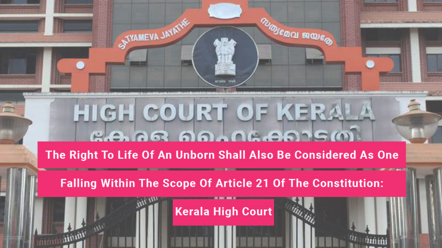 Right To Life Of An Unborn