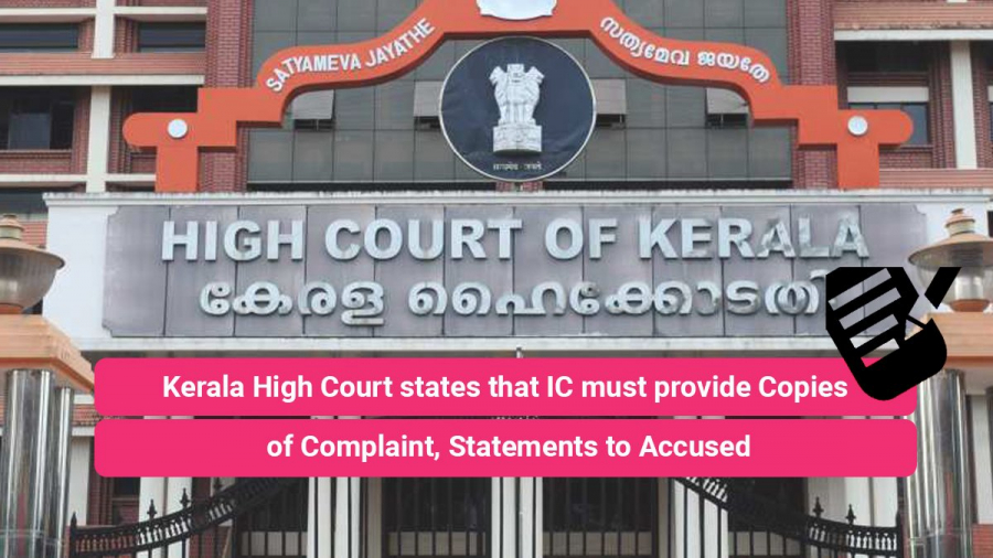 IC must provide Copies of Complaint, Statements to Accused
