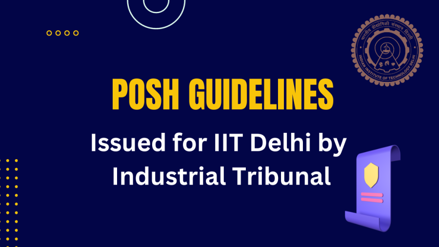 POSH Guidelines by Industrial Tribunal 