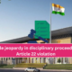 Double Jeopardy Violation in Disciplinary Proceedings
