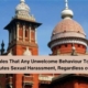 Madras HC Rules That Any Unwelcome Behaviour Toward Women Constitutes Sexual Harassment, Regardless of Intent.