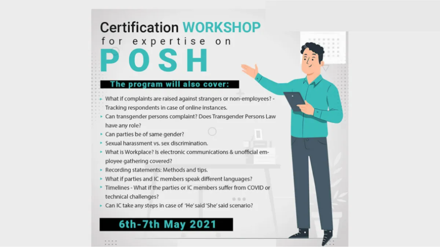 6 – 7 May 2021 – Certification Workshop for Expertise on POSH