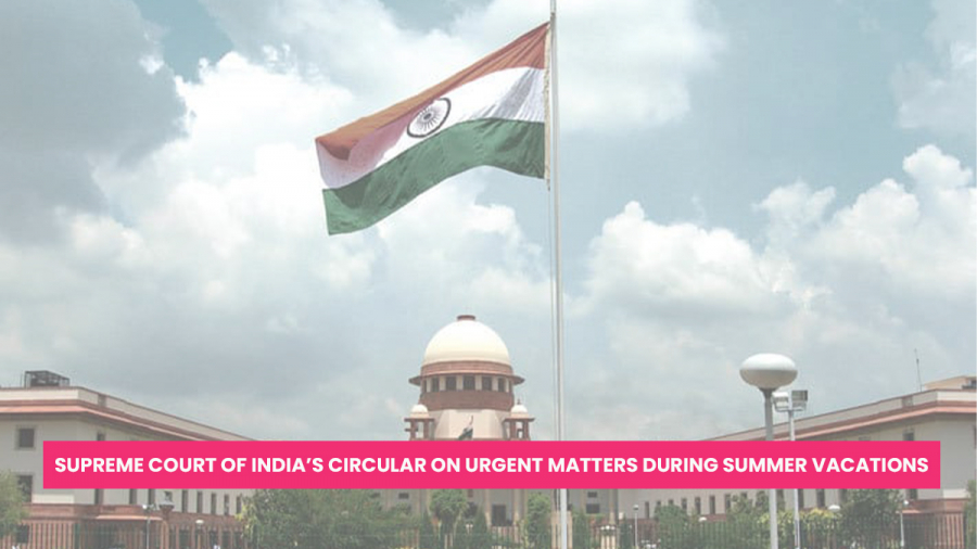 Supreme Court Circular on Urgent Matters