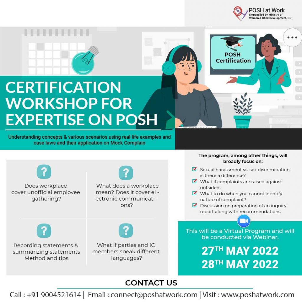 POSH E learning Module to educate & empower employees
